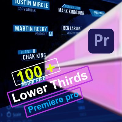 100+ Lower Thirds (Adobe Premiere